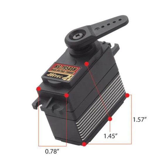 HiTec HS-7954SH High Voltage High Torque Steel Gear Coreless Premium Digital Servo for RC Radio Control Hobby Parts